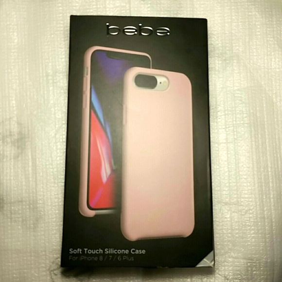 bebe Accessories - Soft Touch Silicone iPhone Case for 8,7,6 plus